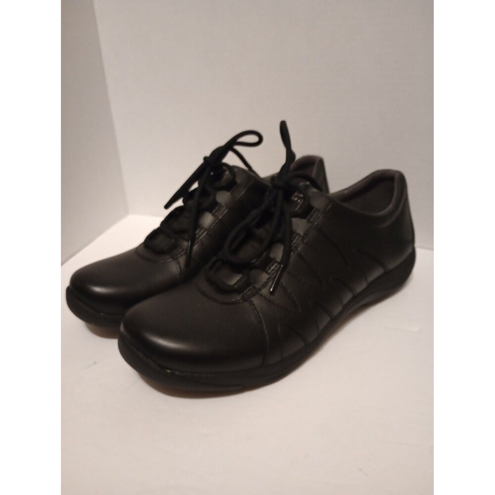 Dansko Neena Work Shoe Womens EU 40 US 9.5 Black Leather Casual Sneakers